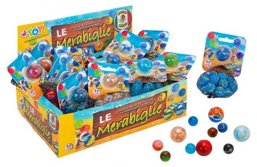Biglie assortite sacchetto - biglie, in